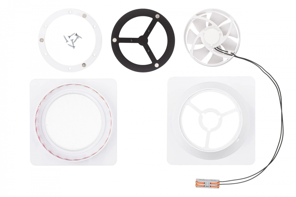 Теневой вентилятор - диффузор Technova SHADE 125, под натяжной потолок