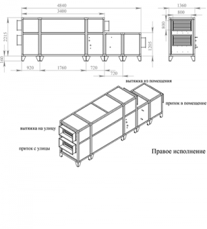 Приточно-вытяжная установка Breezart 10000 Aqua RP F PB (без стоимости смесит. узла)